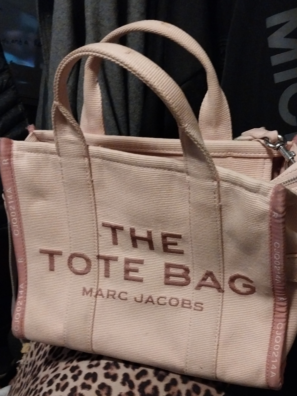 Marc Jacobs Pink Canvas Tote with Logo